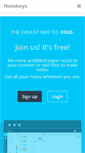 Mobile Screenshot of notekeys.com