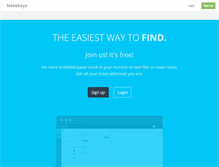 Tablet Screenshot of notekeys.com